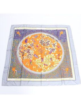 Hermes Tagged Carre 90 Wwwhermescom World Map Silk Scarf